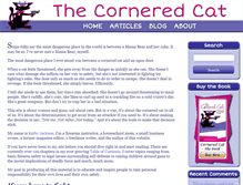 Tablet Screenshot of corneredcat.com